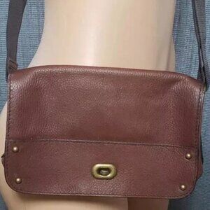 Marks & Spencer %100 Pebbled Leather Women's Leather Handbag Purse Crossbody